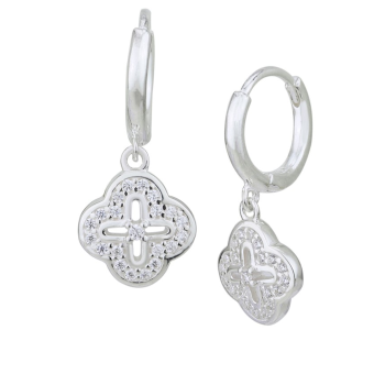 Srebrne naušnice ukrašene cirkonima