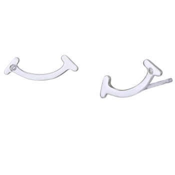 Srebrne naušnice s dijamantom