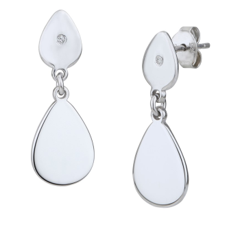 Srebrne naušnice s dijamantom