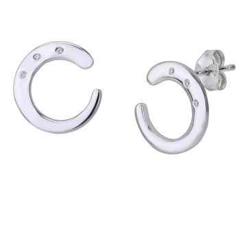 Srebrne naušnice s dijamantom