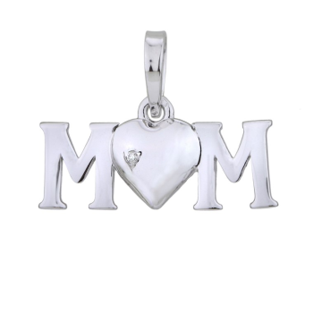 Pandantiv din argint cu diamant