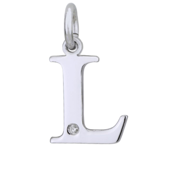 Pandantiv din argint cu diamant