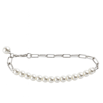 Srebrna zapestnica z biseri