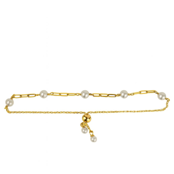 Srebrna narukvica zlatne boje