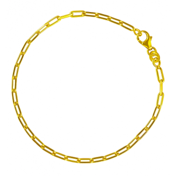 Lanț din argint de culoare aurie