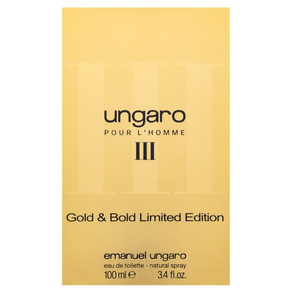 Emanuel Ungaro Homme III Gold & Bold Limited Edition Eau de Toilette férfiaknak 100 ml