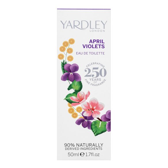 Yardley April Violets Contemporary Edition toaletní voda pro ženy 50 ml