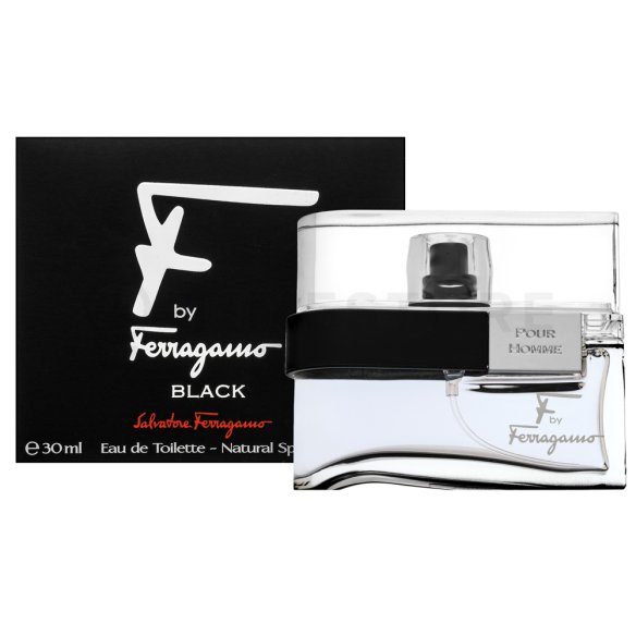 Salvatore Ferragamo F by Ferragamo Pour Homme Black Eau de Toilette férfiaknak 30 ml