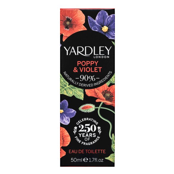 Yardley Poppy and Violet Eau de Toilette nőknek 50 ml