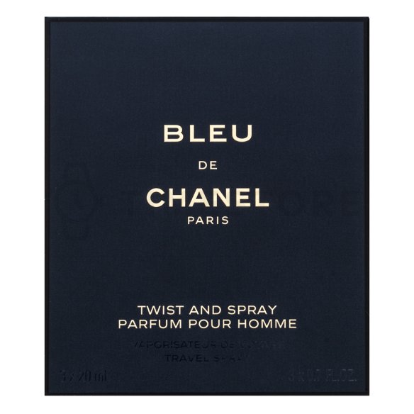 Chanel Bleu de Chanel Parfum - Twist and Spray tiszta parfüm férfiaknak 3 x 20 ml