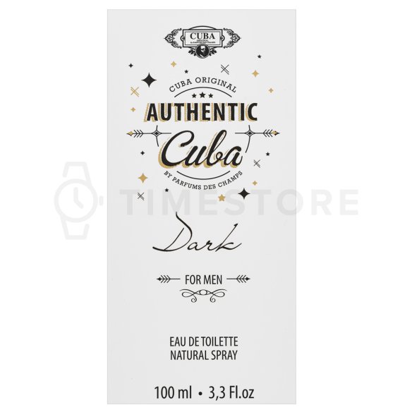 Cuba Authentic Dark Eau de Toilette férfiaknak 100 ml