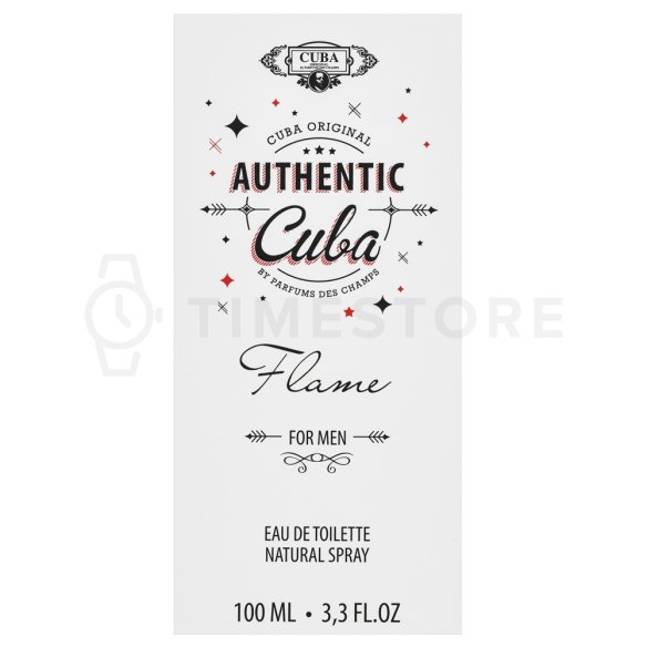 Cuba Authentic Flame Eau de Toilette férfiaknak 100 ml