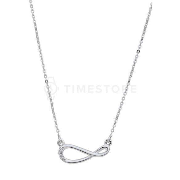 Colier din argint cu diamant, infinit