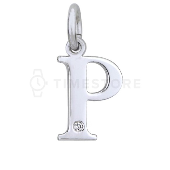 Stříbrný přívěsek s diamantem