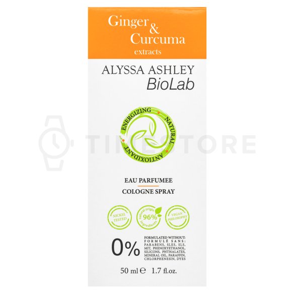 Alyssa Ashley Biolab Ginger & Curcuma kolínská voda unisex 50 ml