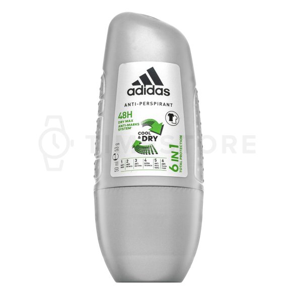 Adidas Cool & Dry 6 in 1 dezodor roll-on férfiaknak 50 ml