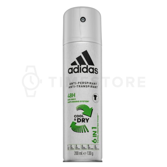 Adidas Cool & Dry 6 in 1 deospray pro ženy 200 ml