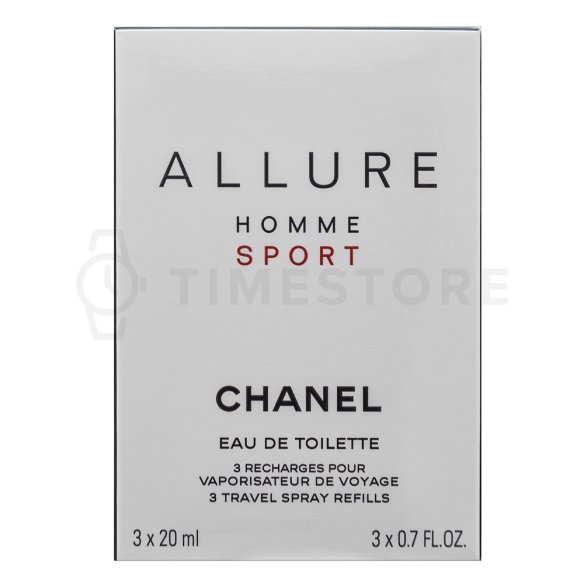 Chanel Allure Homme Sport - Refill toaletna voda za muškarce 3 x 20 ml