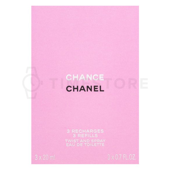 Chanel Chance - Refill woda toaletowa dla kobiet 3 x 20 ml