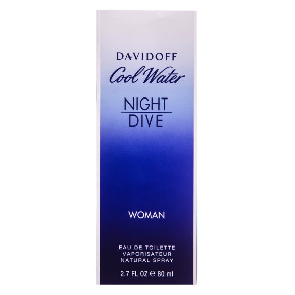 Davidoff Cool Water Night Dive Woman toaletní voda pro ženy 80 ml