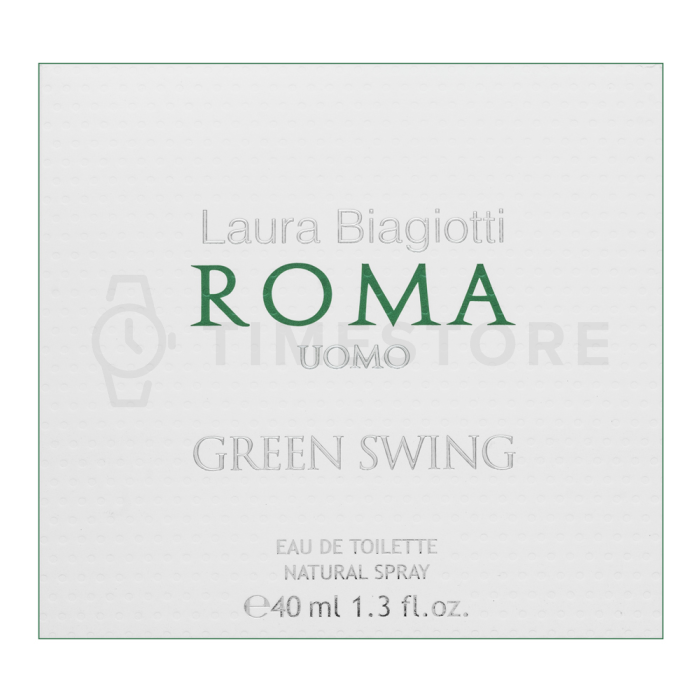 Laura Biagiotti Roma Uomo Green Swing Eau de Toilette para hombre 40 ml