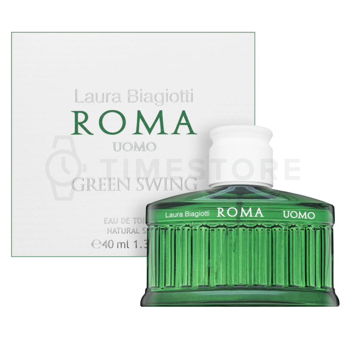 Laura Biagiotti Roma Uomo Green Swing Eau de Toilette para hombre 40 ml