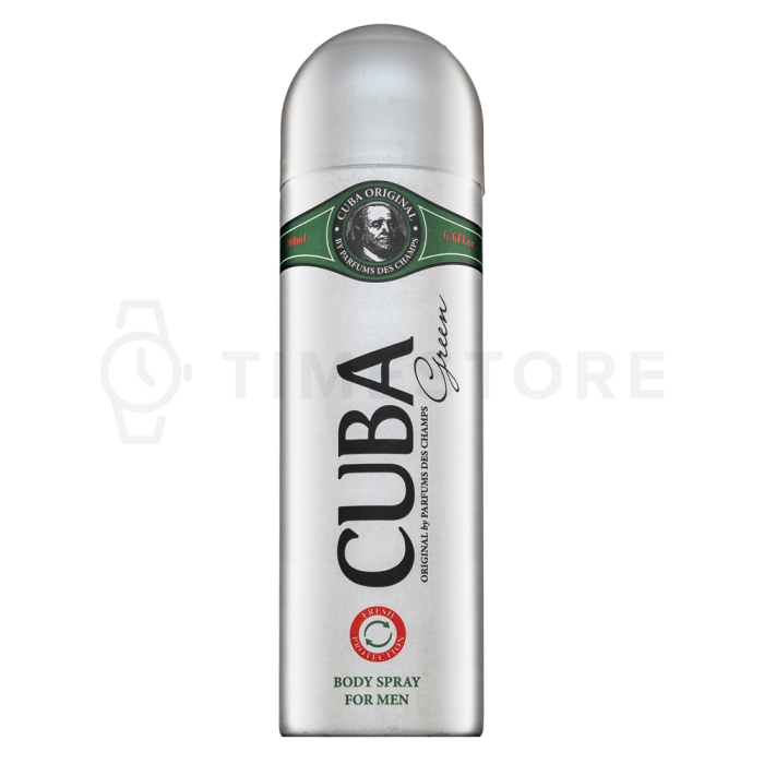 Cuba Green telový sprej pre mužov 200 ml