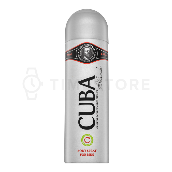 Cuba Black spray do ciała dla mężczyzn 200 ml