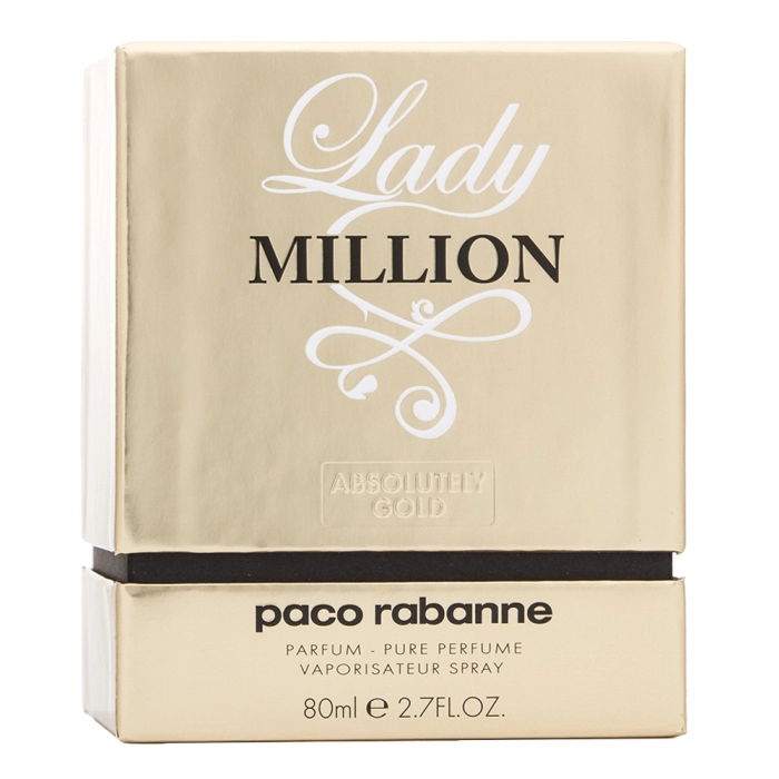 Paco Rabanne Lady Million Absolutely Gold czyste perfumy dla kobiet 80 ml