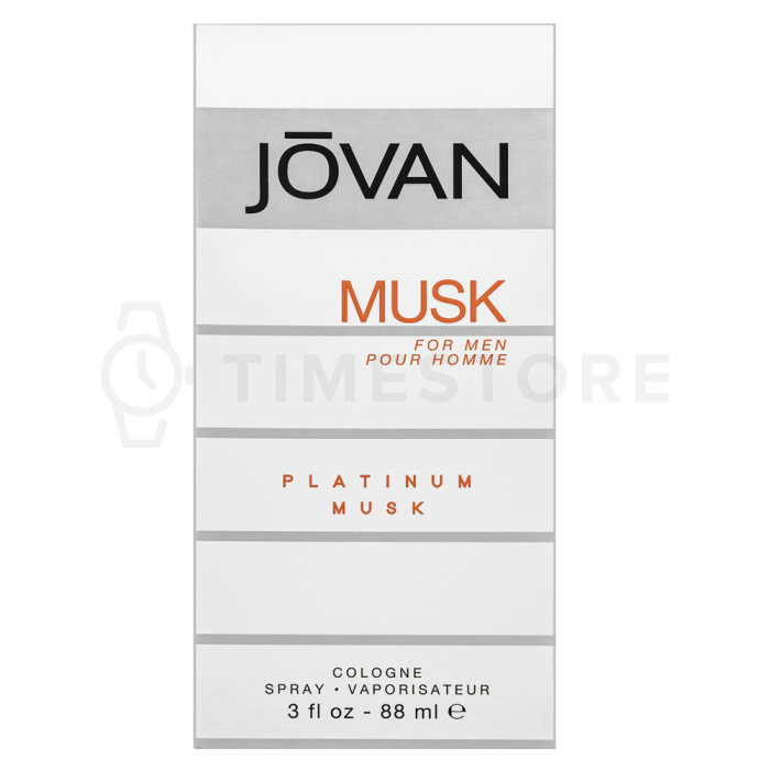 Jovan Musk Platinum Musk kolínska voda pre mužov 88 ml