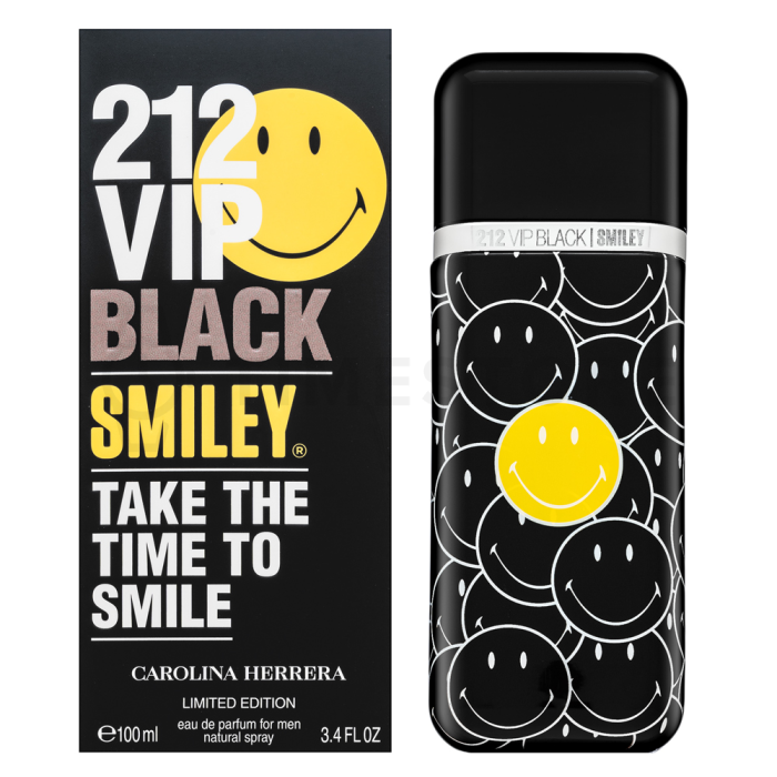 Carolina Herrera 212 VIP Black Smiley Limited Edition parfémovaná voda pre mužov 100 ml