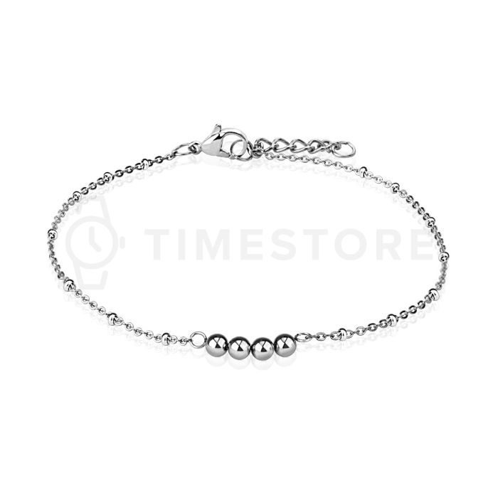 Nježna narukvica od kirurškog čelika s perlama