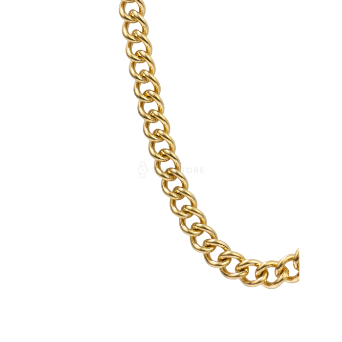 Řetízek ve zlaté barvě z chirurgické oceli s klasickým zapínáním