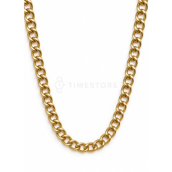 Řetízek ve zlaté barvě z chirurgické oceli s klasickým zapínáním