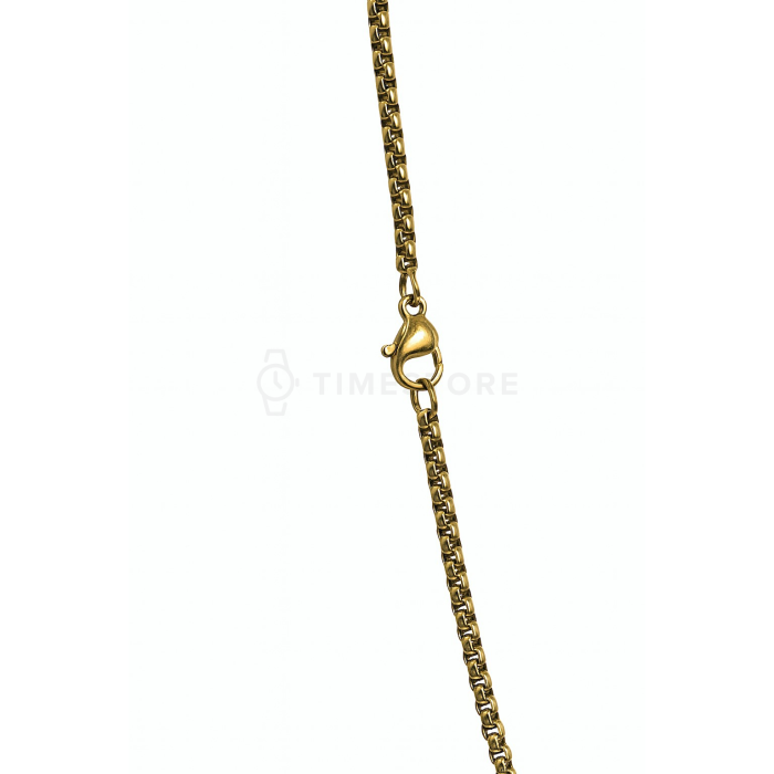 Retiazka z chirurgickej ocele so štvorcovým vzorom a karabínkovým zapínaním