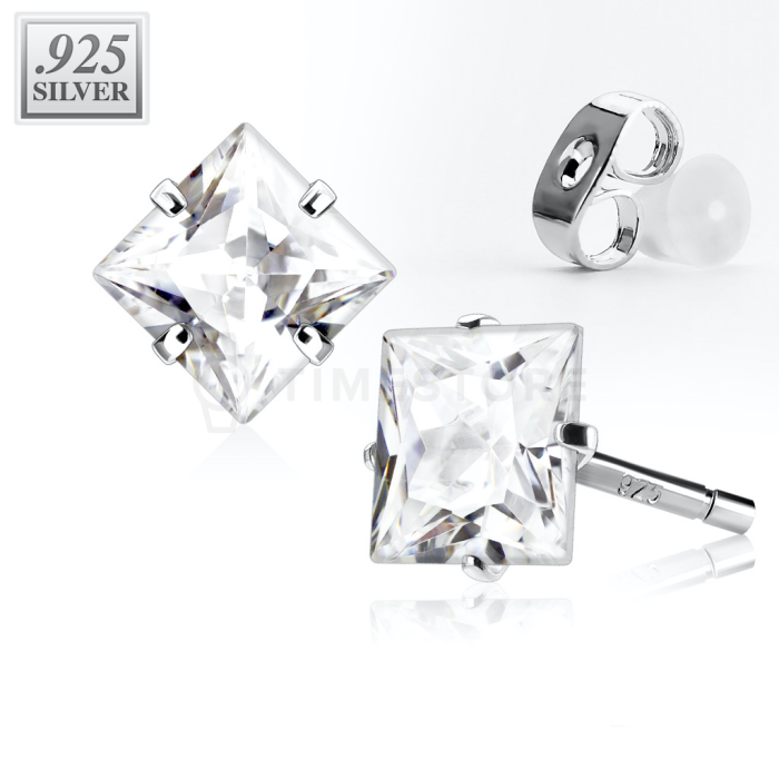 Nitne naušnice od 925 srebra s istaknutim cirkonima