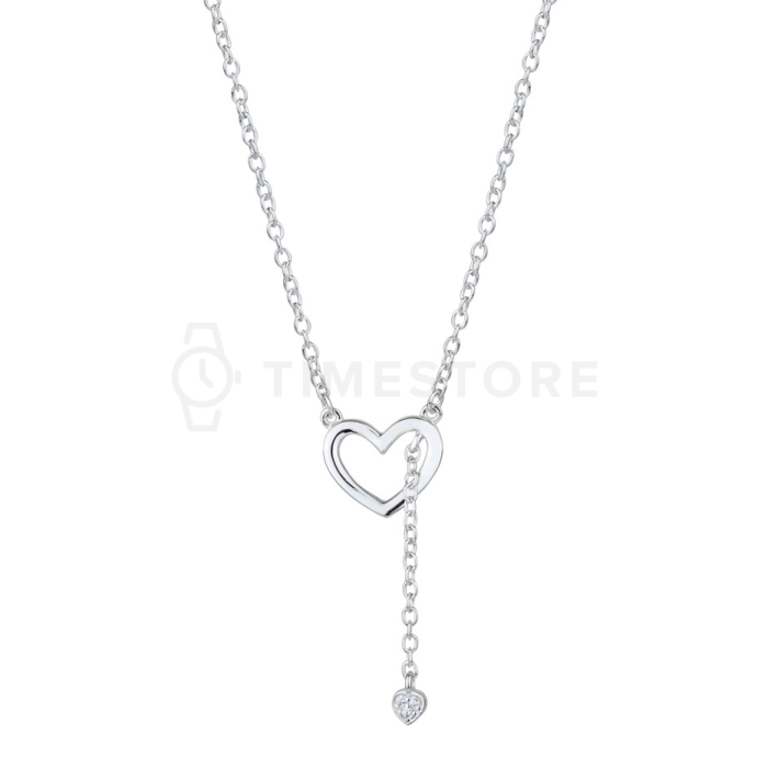 Stříbrný náhrdelník se srdíčky