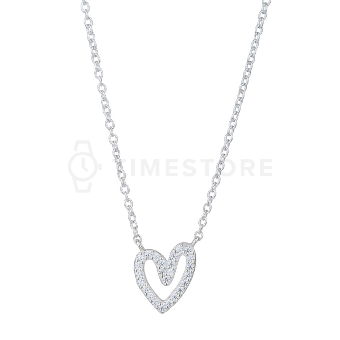 Stříbrný náhrdelník se srdcem