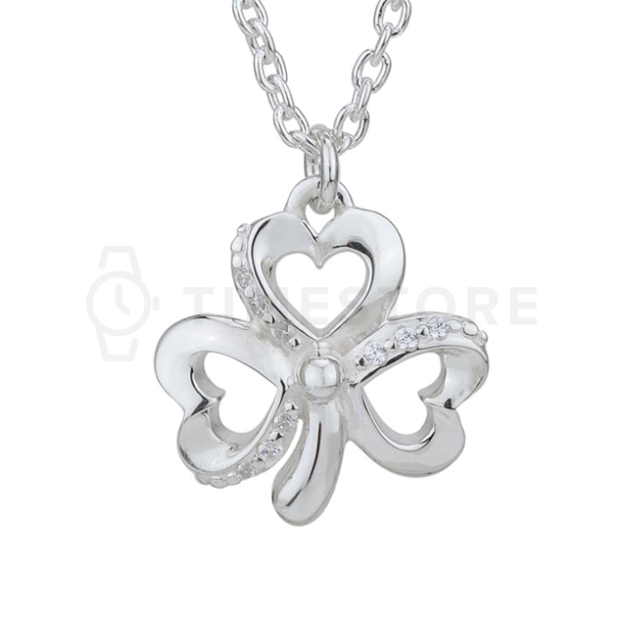 Stříbrný náhrdelník s trojlístkem