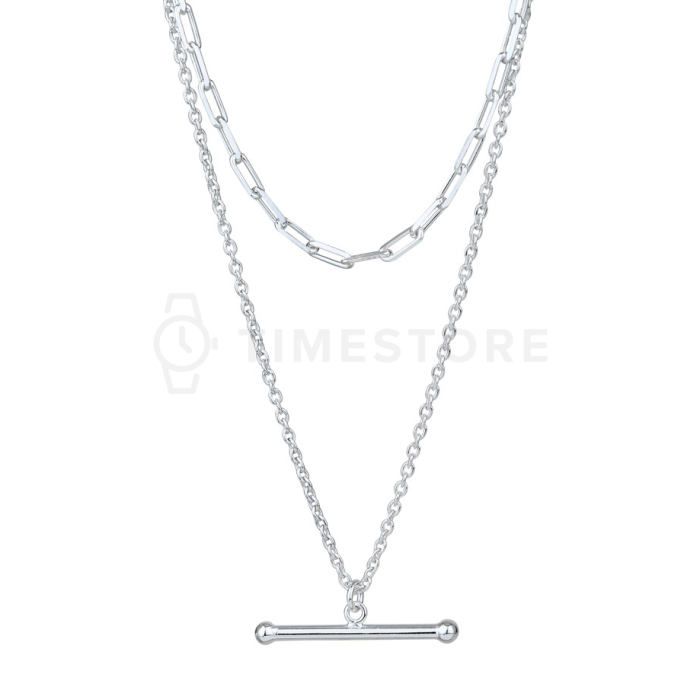 Dvojitý stříbrný náhrdelník