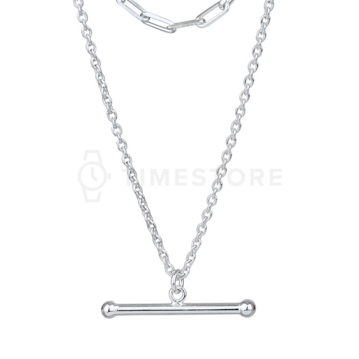 Dvojitý stříbrný náhrdelník
