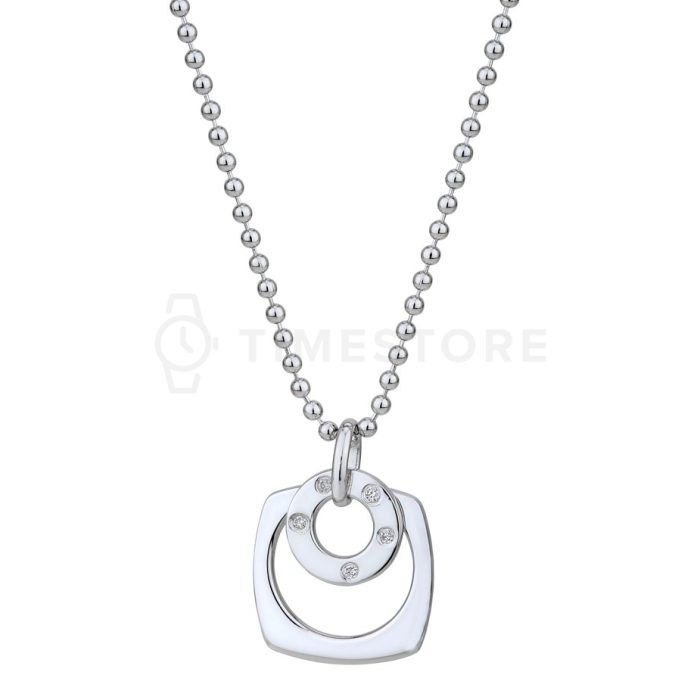 Stříbrný náhrdelník s diamantem