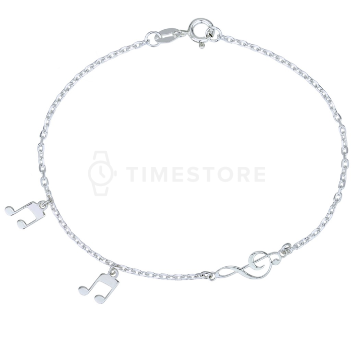 Strieborný náramok s príveskami