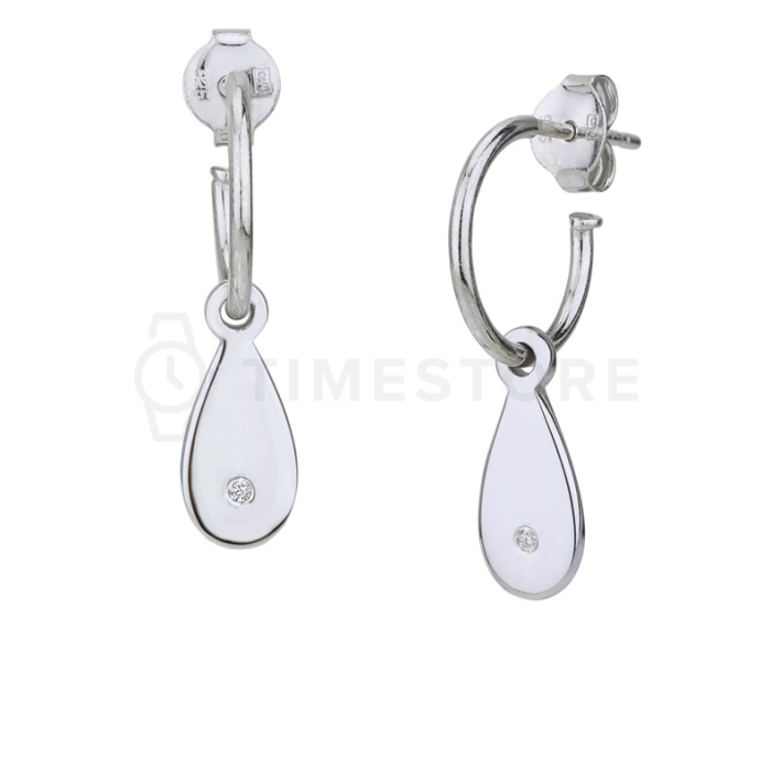 Srebrne naušnice s dijamantom