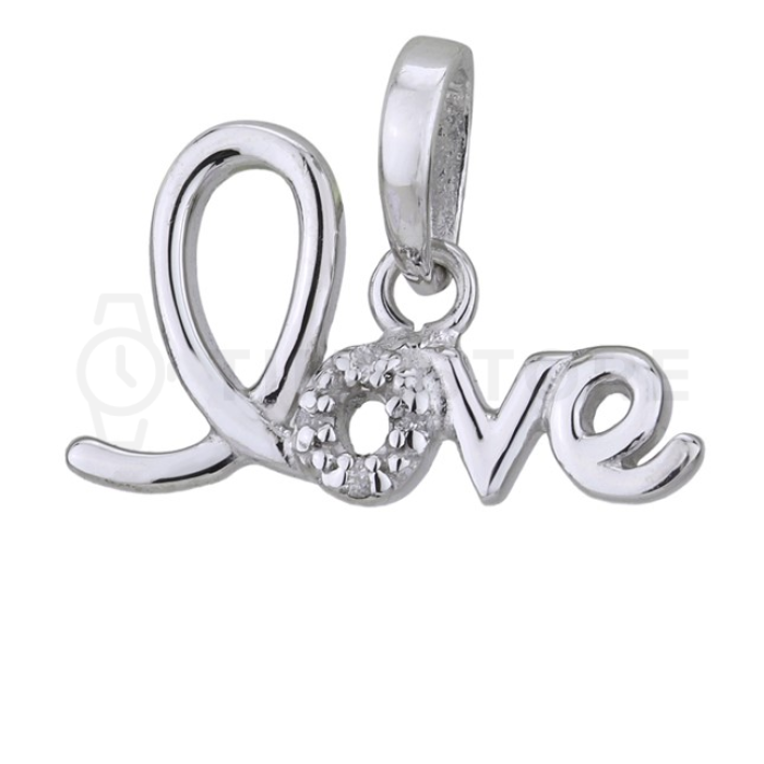 Strieborný prívesok s diamantom