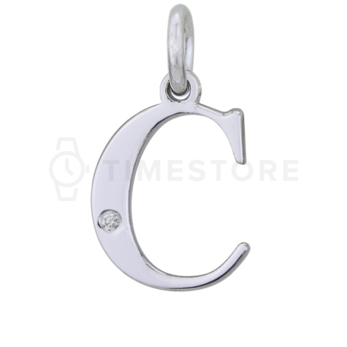 Stříbrný přívěsek s diamantem