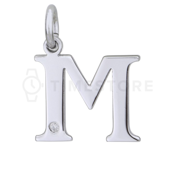 Stříbrný přívěsek s diamantem