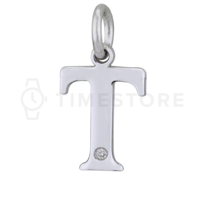 Srebrni obesek z diamantom
