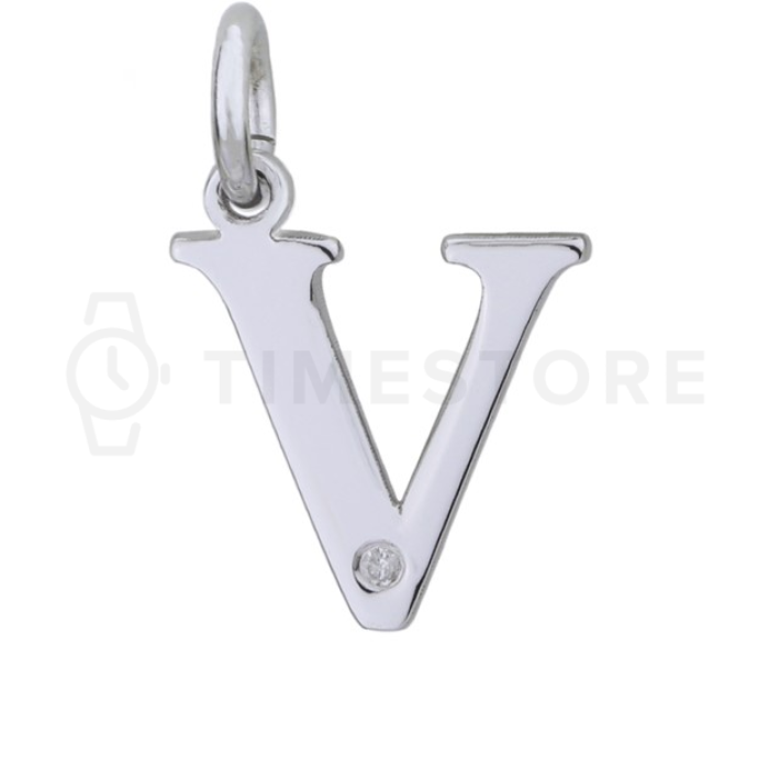 Strieborný prívesok s diamantom