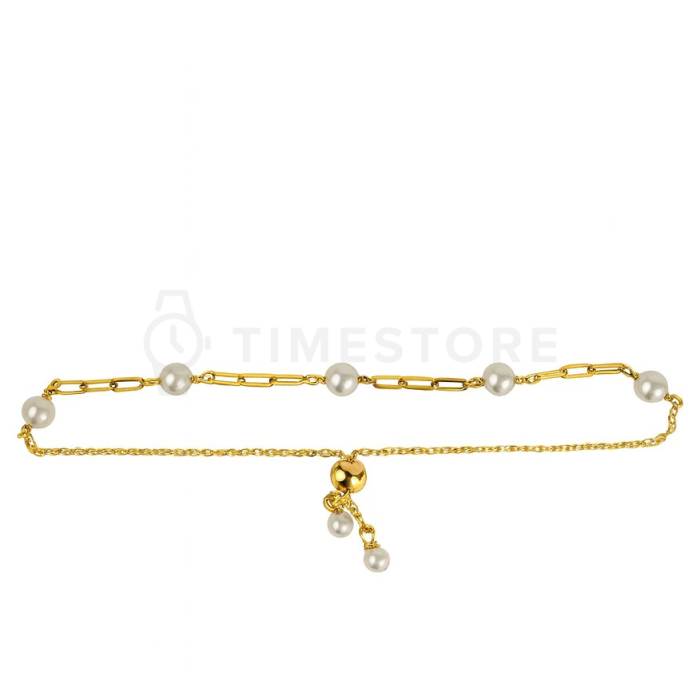 Srebrna narukvica zlatne boje